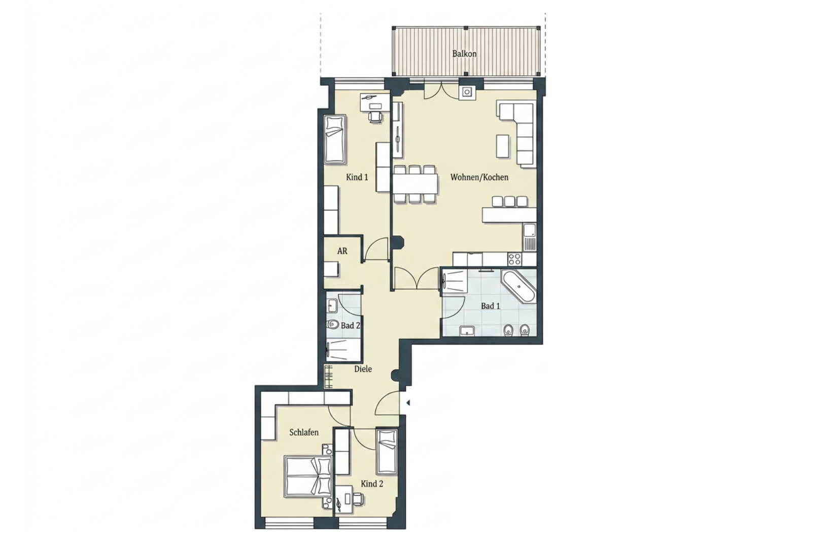 Grundriss WE 18