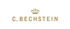 Goldene Krone über dem Text „C. BECHSTEIN“ auf grünem Hintergrund.