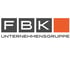 Logo der FBK Unternehmensgruppe mit den Buchstaben F, B und K in grauen Quadraten und einem abschließenden orangenen Quadrat.