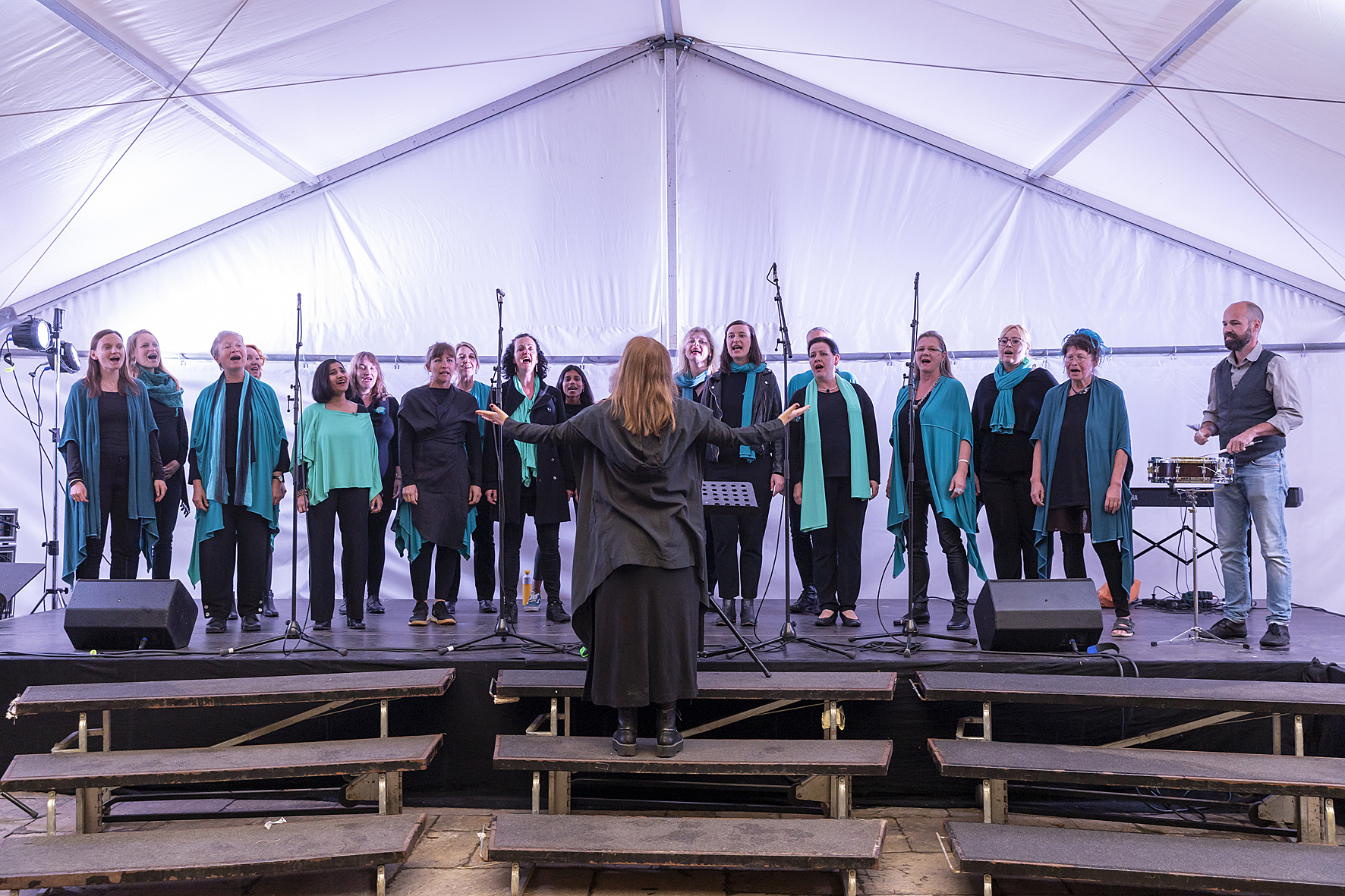 Vocal ensemble SOSAMMA at the Long Night of Choirs in the Landhaushof, Voices of Spirit 2022, Graz