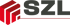 Rotes, dreidimensionales Logo mit drei ineinander verschachtelten Würfeln links, daneben der graue Text "SZL" mit roter Linie darunter.