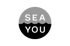 Grauer Kreis mit dem Text "SEA" über einer Wellenlinie und "YOU" unter der Wellenlinie.