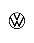 Schwarzes Volkswagen-Logo auf dunkelgrünem Hintergrund.