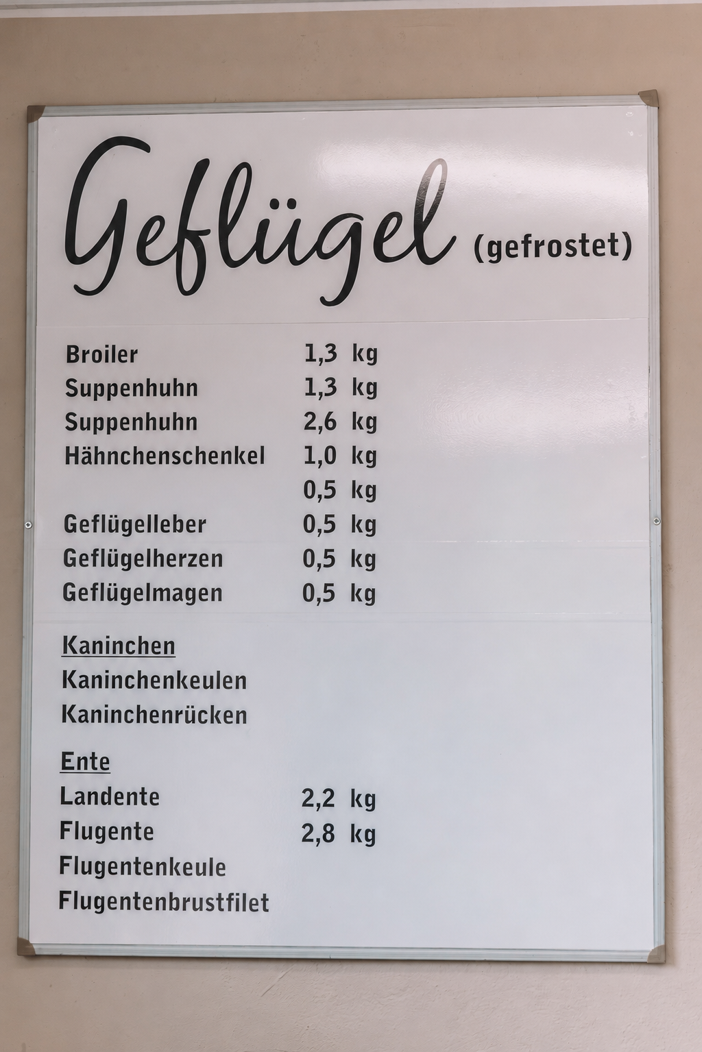 Geflügel & Wild