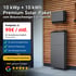 Ein Premium Solar-Paket mit 10 kWp + 10 kWh, Festpreis ab 99€/mtl., 0€ Anzahlung möglich, 20 Jahre Schutz.