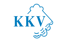 KKV-Logo mit blauem Text und stilisiertem Hausdach über einer Hand, alles auf weißem Hintergrund.