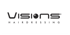 Logo von Visions Hairdressing in Schwarz auf weißem Hintergrund.