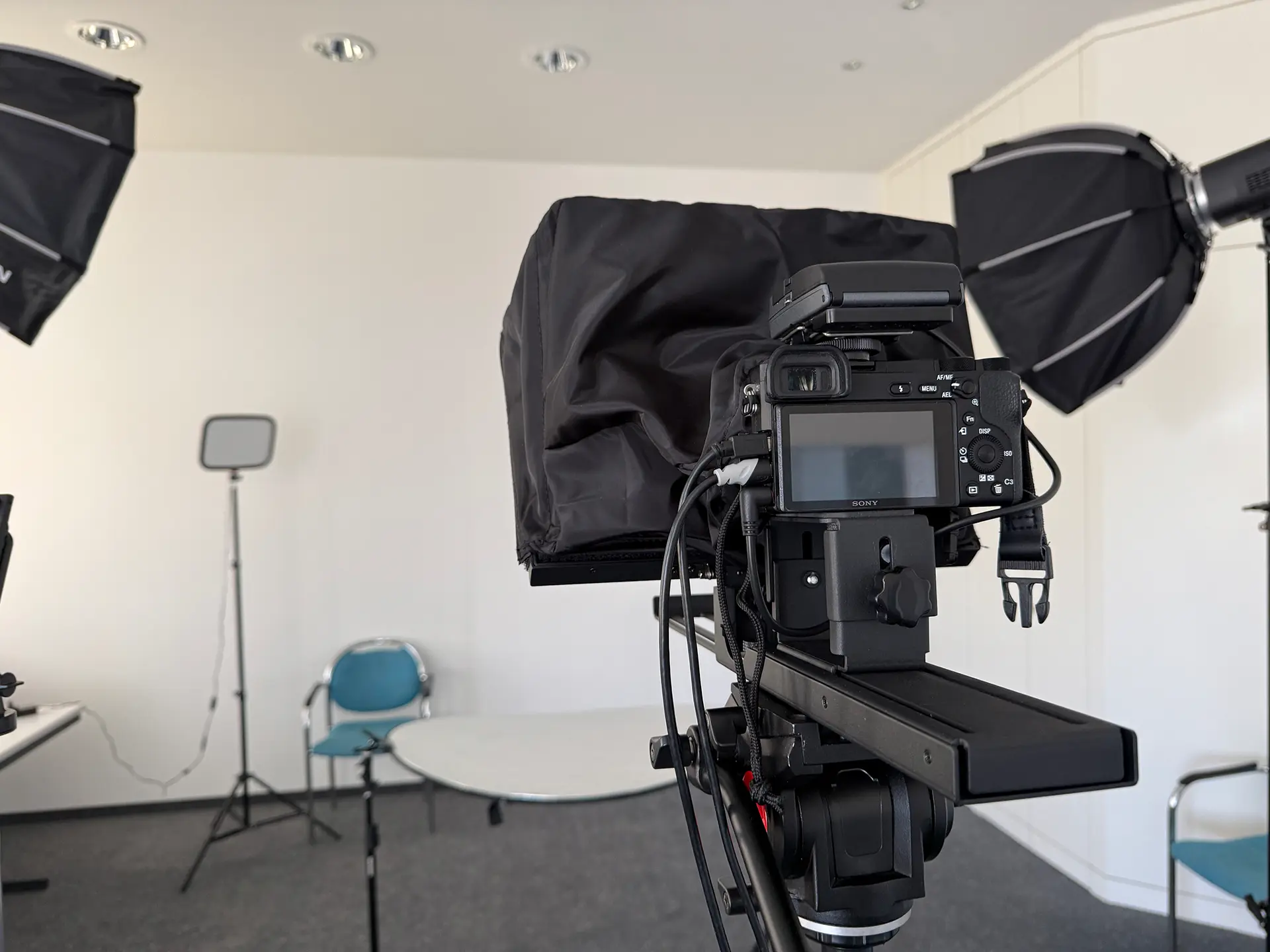 Studio mit Technik