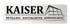 Logo mit dem Text "KAISER METALLBAU WINTERGÄRTEN SONNENSCHUTZ" und einer stilisierten Wintergarten-Grafik.