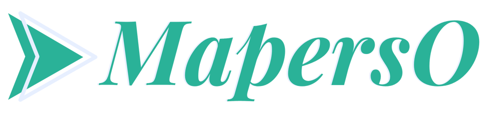 Grünes MapersO-Logo mit einem Pfeil, der nach rechts zeigt.