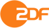 Orangefarbenes ZDF-Logo mit einer großen Ziffer 2 in einem Kreis und den Buchstaben "DF" daneben.