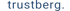 Das Wort "trustberg." in dunkelblauen Kleinbuchstaben auf grünem Hintergrund.