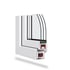 Rehau PVC-Fenster weiß dreifach verglast