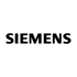 Siemens logo with the brand name "SIEMENS" in black capital letters on a dark green background.