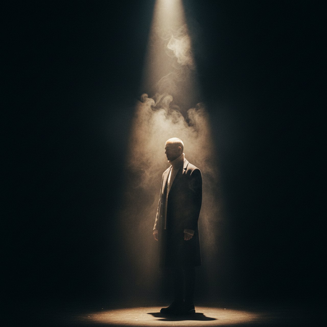 Rauch im Spotlight