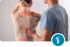 Chiropractor adjusting a woman's upper back and neck.