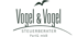 Logo "Vogel & Vogel Steuerberater PartG mbB" mit einer stilisierten Vogelsilhouette und einem geschwungenen Bogen.