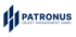 Logo von Patronus Objekt Management GmbH mit drei blauen, rechteckigen Formen.