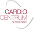 Logo des Cardio Centrum Düsseldorf mit dem Text "CARDIO CENTRUM DÜSSELDORF" in dunkelroter Schrift und zwei grauen Bögen.