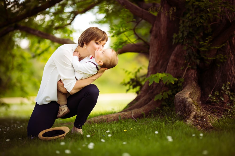 Ungestellter Moment aus einem Familienshooting