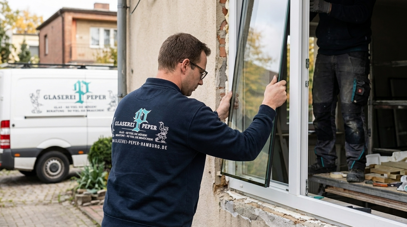 Fensterglas tauschen in Hamburg – Montage von innen in bewohnter Wohnung