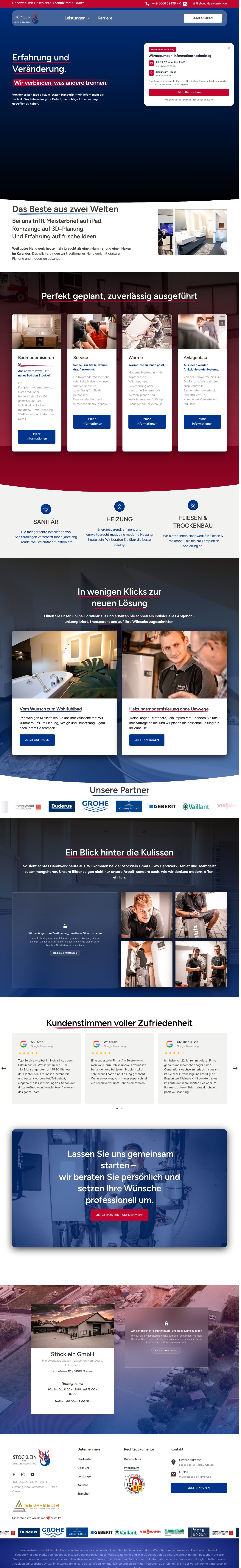 Stöcklein GmbH – Sanitär, Heizung & Trockenbau