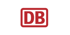 Rotes DB-Logo auf weißem Hintergrund.