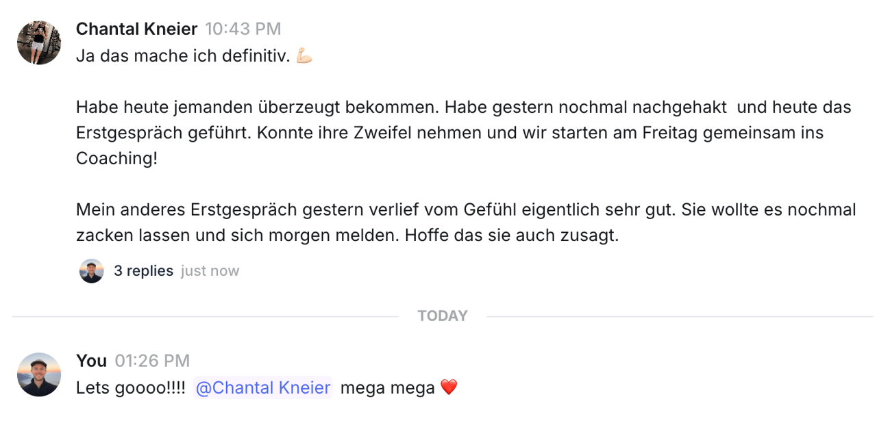 Kundenergebnis aus dem Fitpreneur Collective