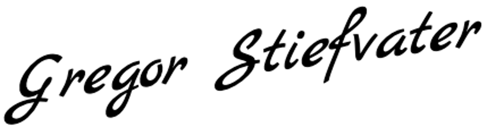 Gregor Stiefvater Unterschrift