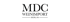 MDC Weinimport Berlin Logo mit schwarzer Schrift auf weißem Hintergrund und grünem Rand.