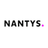 NANTYS-Logo mit schwarzem Text und einem magenta Punkt nach dem "S" auf grünem Hintergrund.