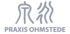 Graues Logo mit stilisierten Schriftzeichen über dem Text "PRAXIS OHMSTEDE".
