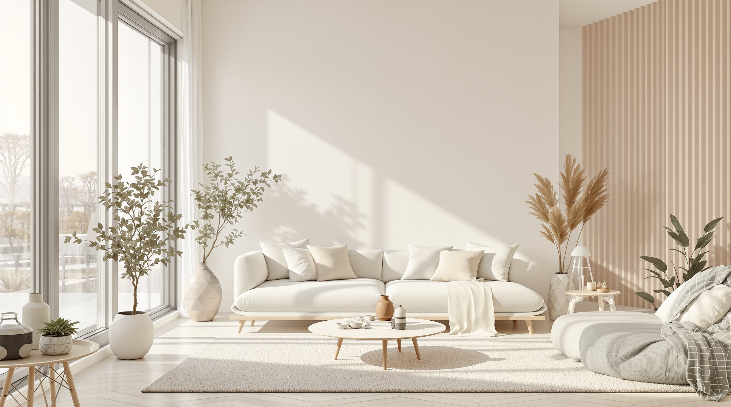 Helles, ruhiges Ferienwohnungs-Interieur