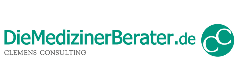 DieMedizinerBerater.de Clemens Consulting Logo mit zwei C's in einem Kreis.