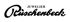 Schwarzer Text "JUWELIER Oüscherbeck" in zwei Schriftarten auf dunkelgrünem Hintergrund.