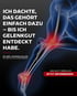 Skelett eines Beines mit roten Schmerzpunkten an Knie und Knöchel. Text: "ICH DACHTE, DAS GEHÖRT EINFACH DAZU - BIS ICH GELENKGUT ENTDECKT HABE. DR. MED. JOHANNA KELLER, FACHARZTIN FÜR ALLGEMEINMEDIZIN. DAS HILFT WIRKLICH! JETZT INFORMIEREN."