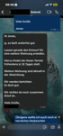Ein Chatverlauf zeigt Nachrichten wie "Viele Grüße Jonas" und eine längere Nachricht über eine Wohnung, Notartermine und die Abwicklung weiterer Wohnungen.