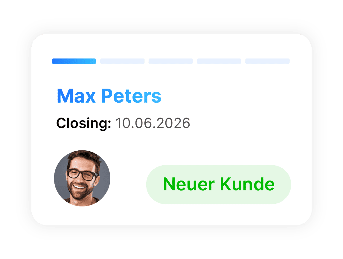 Onboarding des Kunden