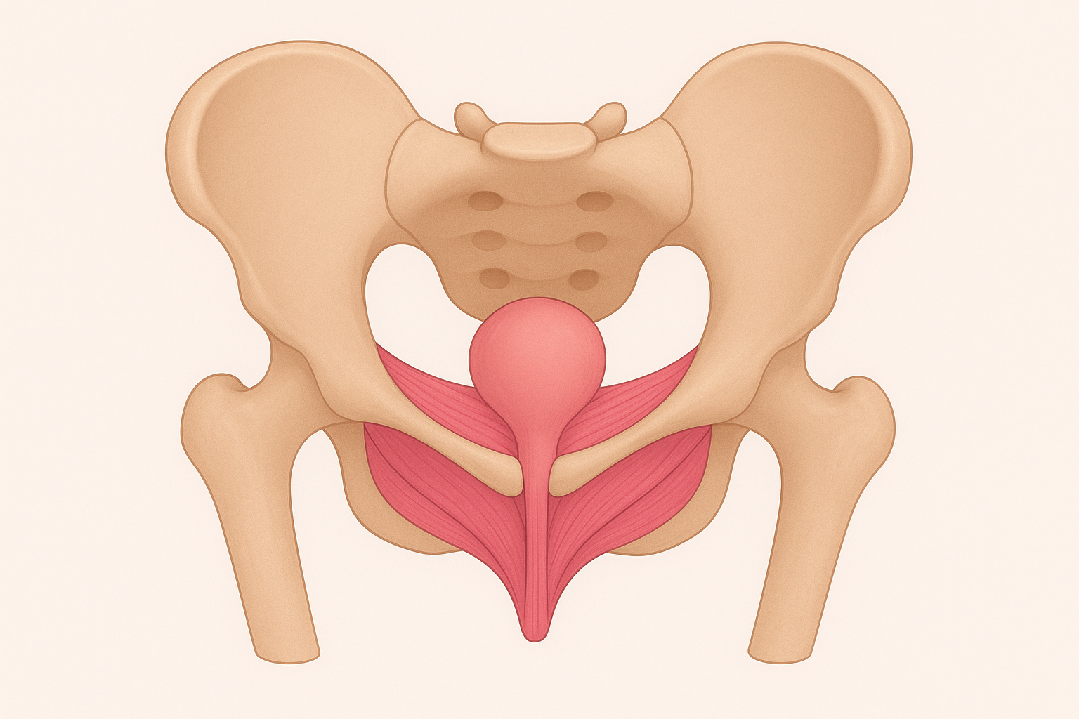 Illustration des Beckenboden