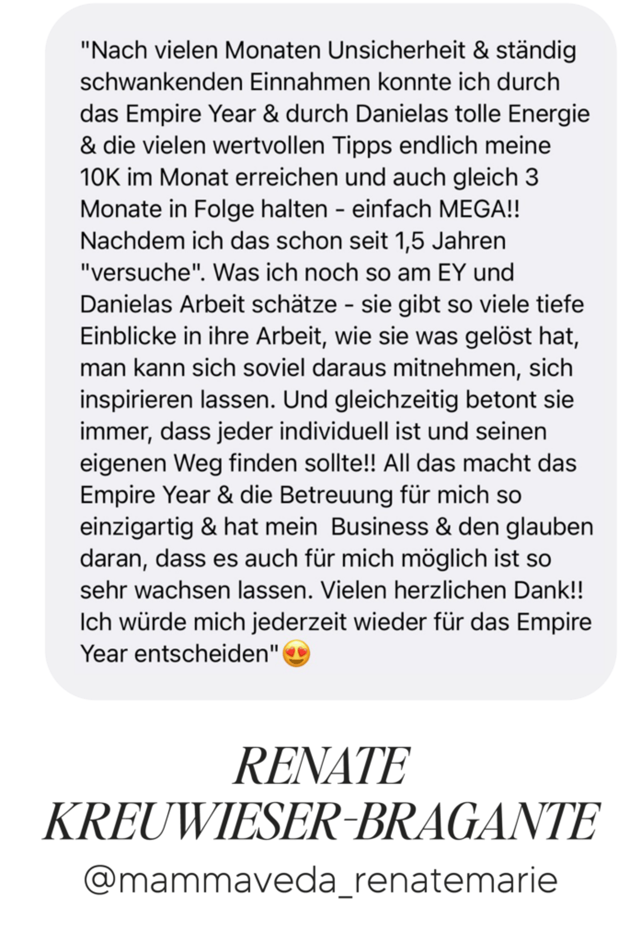 Kundenergebnis Renate