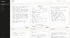 A web interface displays a grid of handwritten notes, each on a lined white background, with a dark sidebar menu.