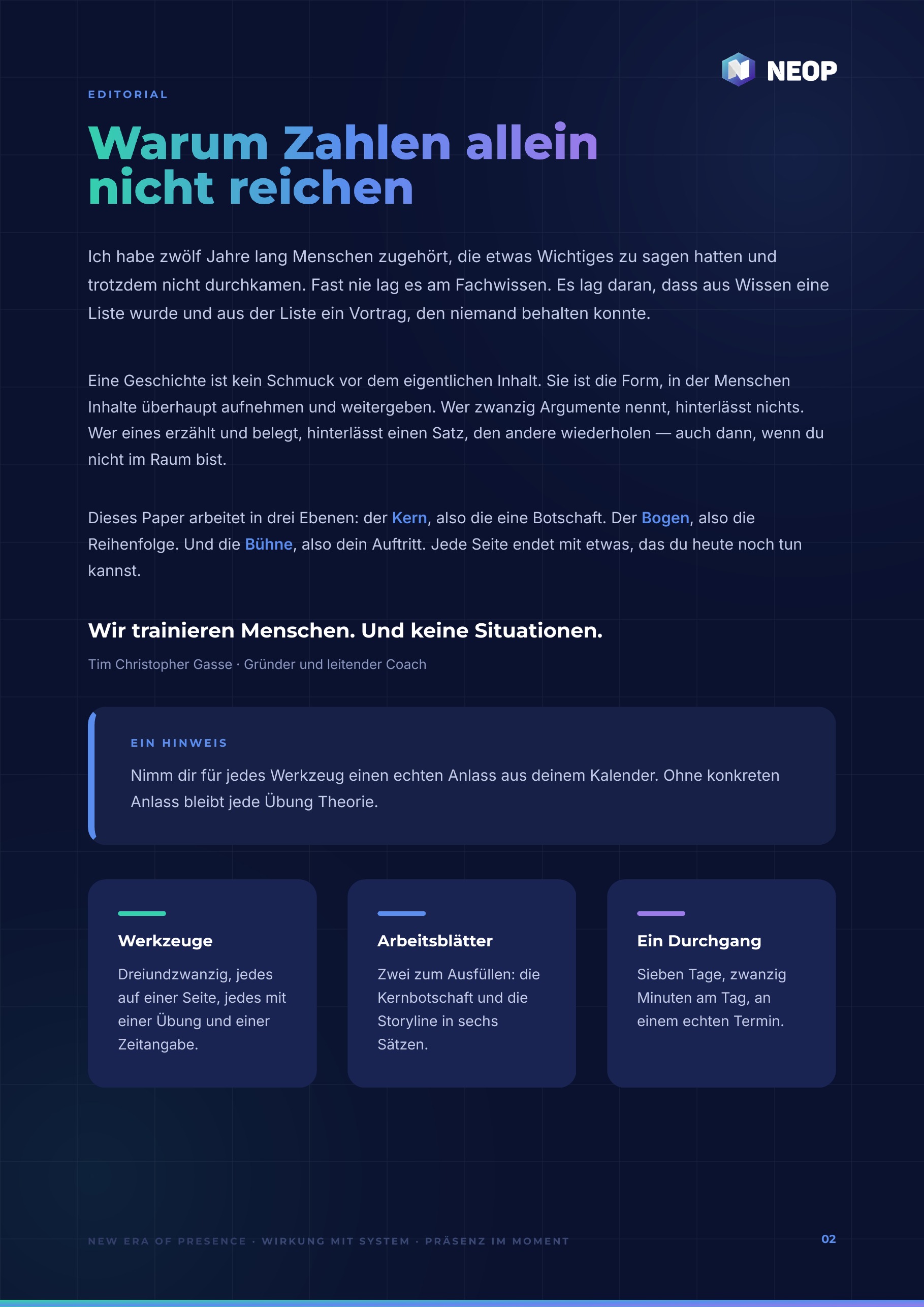 Leseprobe 1 aus dem Paper
