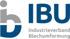 IBU Logo: blauer Buchstabe I, graues B und U. Darunter Industrieverband Blechumformung.