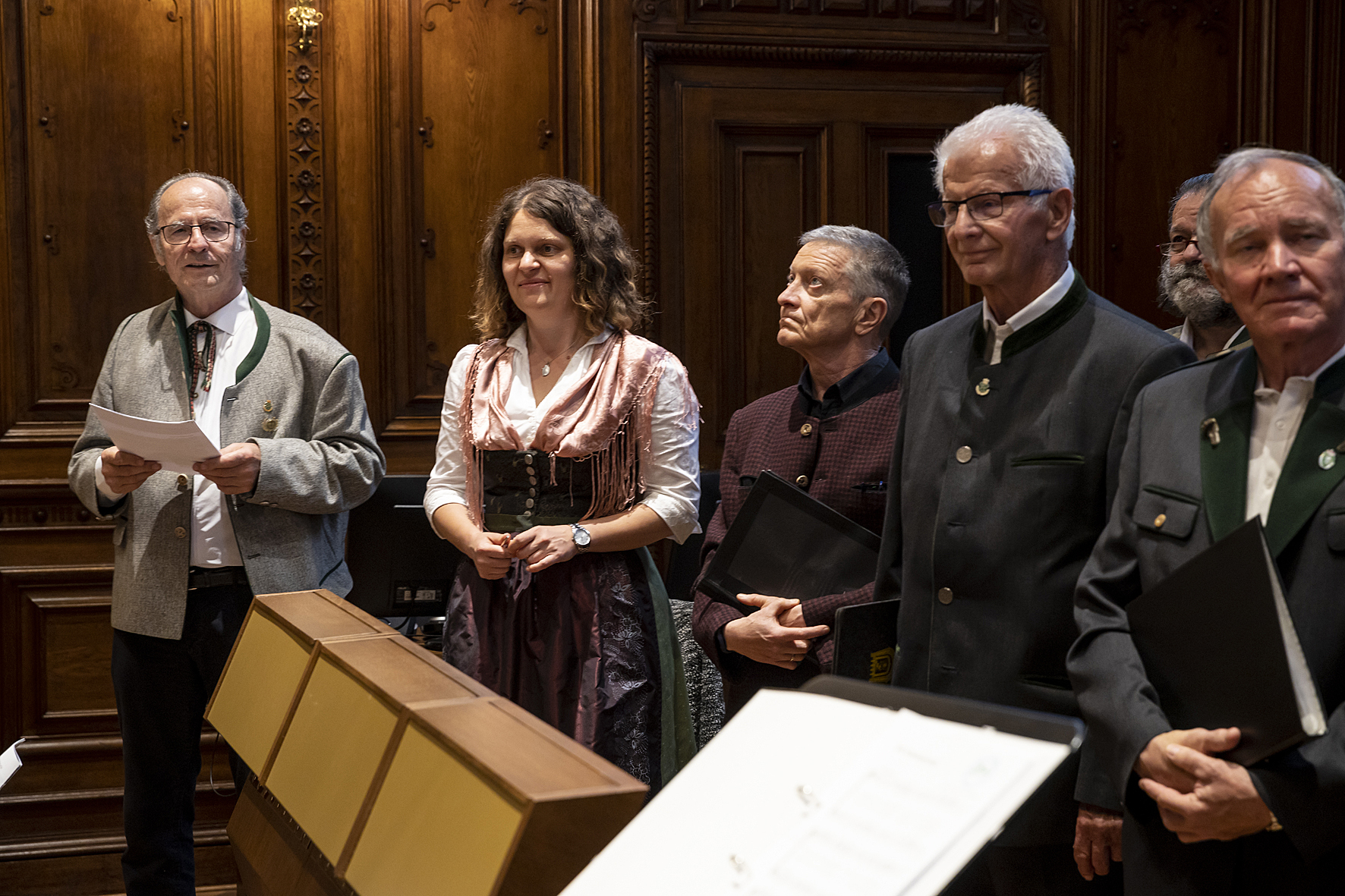 Grazer Männerchor performing at the Rathaus Graz, Voices of Spirit 2022, Graz