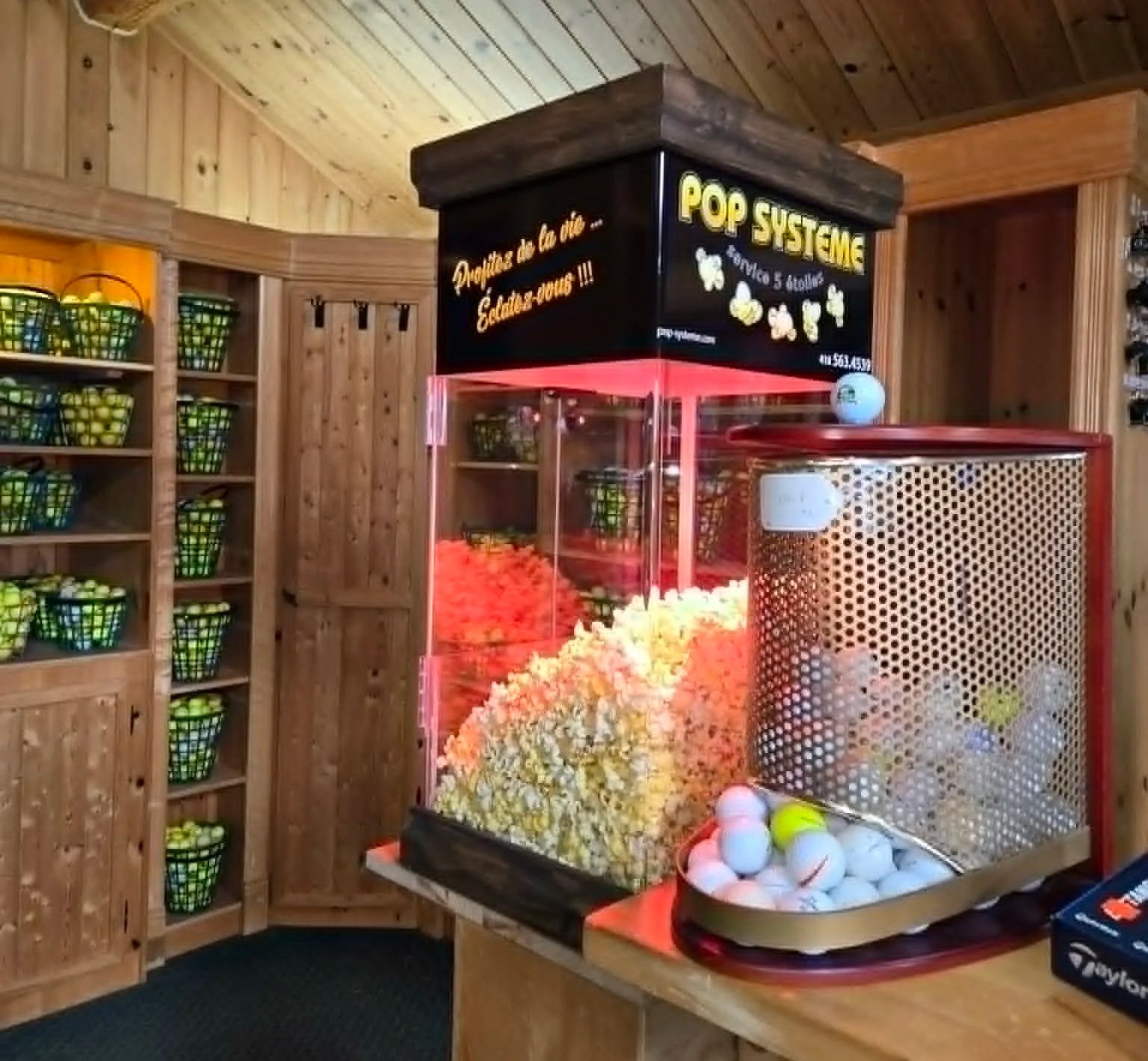 Réchaud à popcorn Pop Système au Golf Stastny