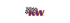 KW-Logo mit lila Text und Zielflagge.