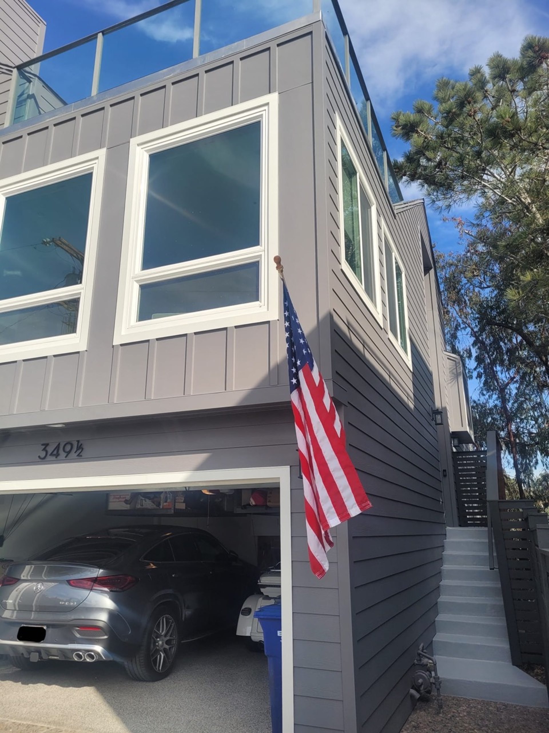James Hardie board and batten siding on a Southern California home