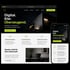 Responsive Webdesign für Unternehmen auf Desktop und Smartphone mit Text „Digital. Klar. Überzeugend.“.