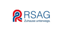 Logo von RSAG mit rotem und blauem Symbol und dem Slogan "Zuhause unterwegs."