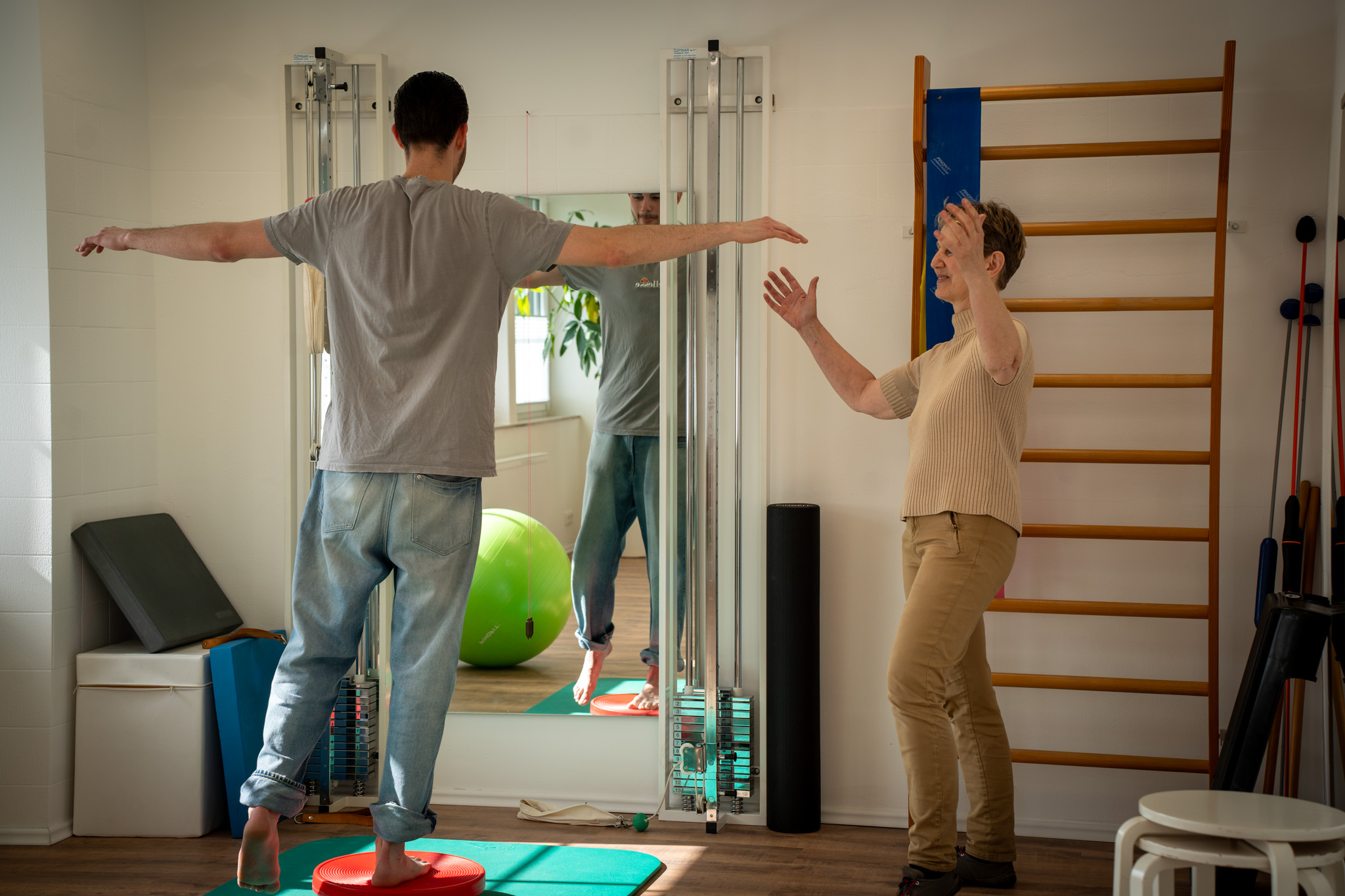 Team von Physiotherapie und mehr in der Praxis